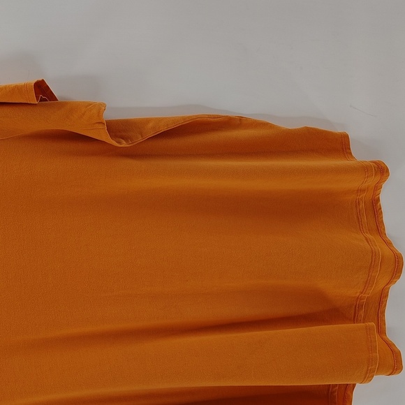 Tahari Orange Pullover Top Size 1X Stretch Basic Tee Shirt Sleeve - Picture 3 of 5